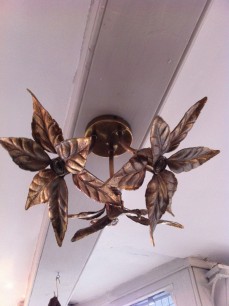 Vintage flower ceiling light