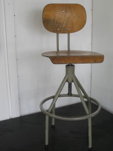 Industrial Belgian post office stools